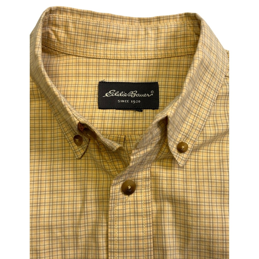 Eddie Bauer Mens Plaid Button Down Shirt Long Sleeve See Pics‎ for Size